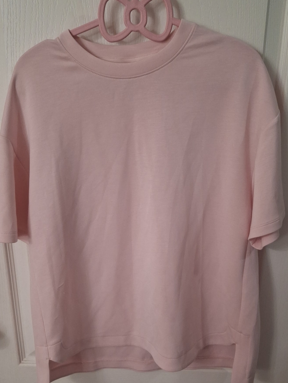 Member's Mark Light Pink Women's Short Set Top Size Medium Shorts Size Large